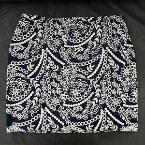 Navy and white skirt - NWT